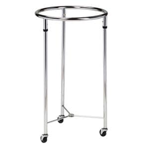 Laundry Cylinder Stainless Steel Hamper 19x35