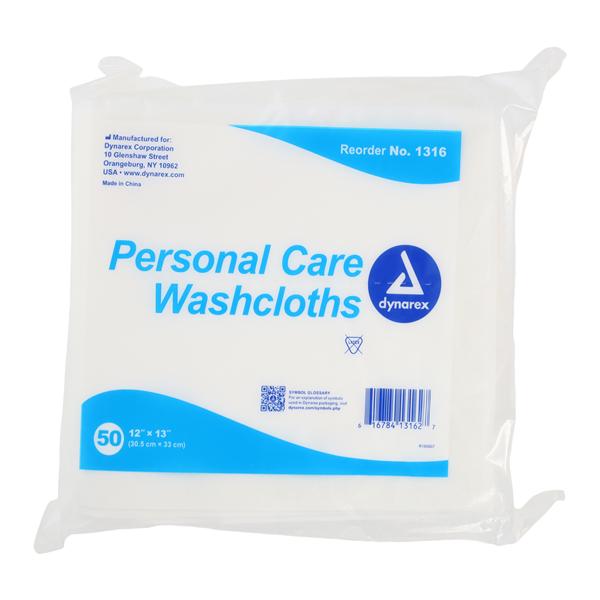 Washcloth Disposable Airlaid Cellulose 12 in x 13 in White 800/Ca
