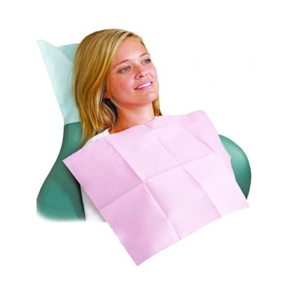 Sani-Tab Chain-Free Patient Towel 3Pl Tiss/Poly 13 in x 19 in Dst Rse Dsp 400/Ca