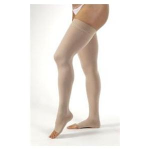 Opaque Compression Stocking Thigh High Medium Natural