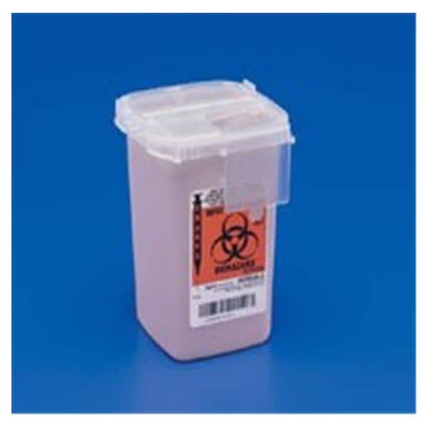 Renewables Sharps Container 3gal Opq Rd 6x13.75x16.5" Ld Hrzntl Drp Plstc 10/Ca