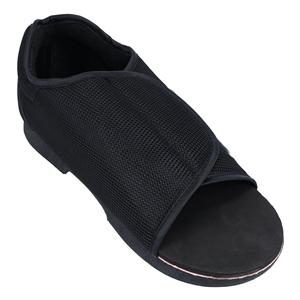 Health Design EZY Close Post-Op Shoe Black Large Women 8.5-10