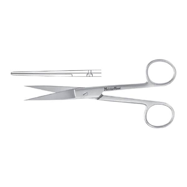 Meister-Hand Operating Scissors Straight 5-1/2" Stainless Steel Ea