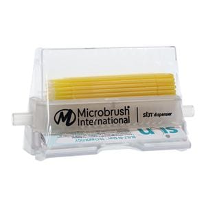 Microbrush Plus Bendable Micro Applicator Fine Yellow Ea