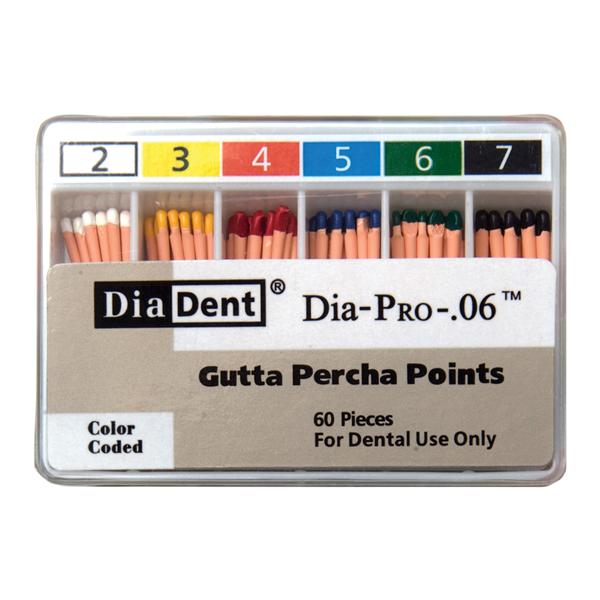 Dia-Pro Gutta Percha Points Size 8 60/Bx - Dia-Pro Gutta Percha Points Size 8 60/Bx - Image 1