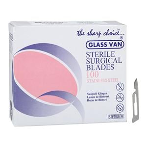 Stainless Steel Sterile Scalpel Blade #15C 100/Bx