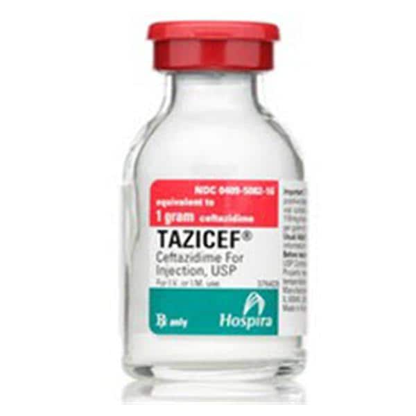 Tazicef Injection 1gm/vl Powder SDV 25/Package