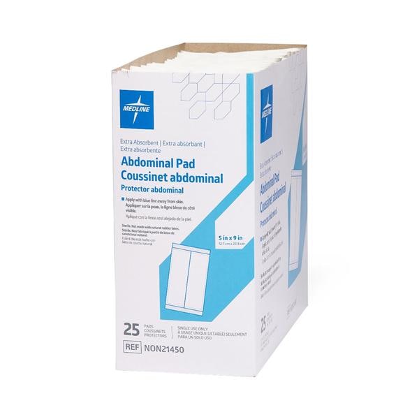 Cellulose ABD Pad 5x9" Sterile Not Made With Natural Rubber Latex, 16 BX/CA