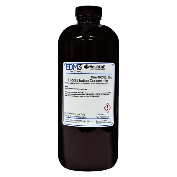 Lugol's Iodine Solution 5% 16oz 16oz/Bt
