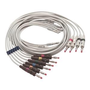 Electrocardio Leadwire New Banana End 10 Lead Ea