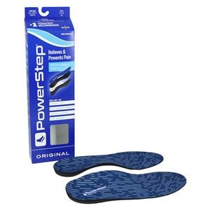 Powerstep Original Insole Black/Blue Full Length Men 11-11.5 / Women 13-13.5