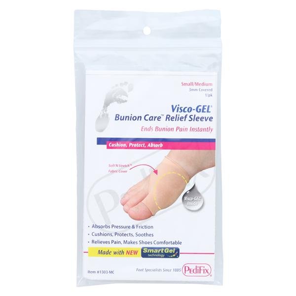Visco-GEL Bunion Care Relief Sleeve Foot Gel 3mm Small/Medium