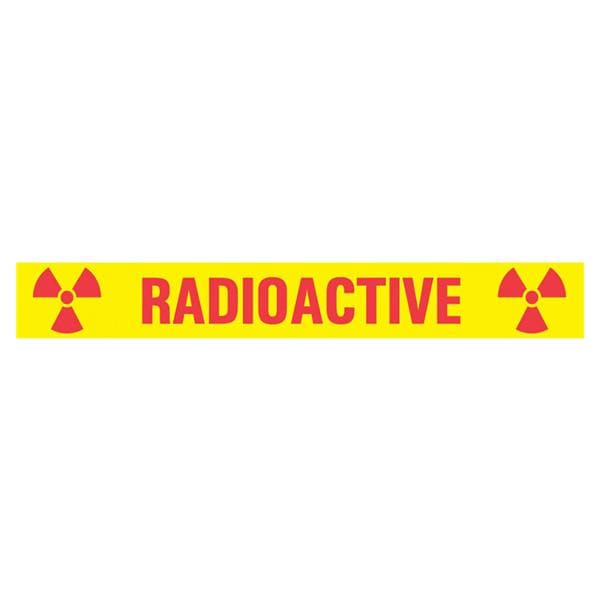 Radioactive 4x1/2" Informational Label 125/Rl