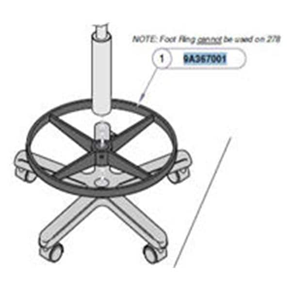 Accessory Foot Ring For Ritter Classic Series Stool Ea