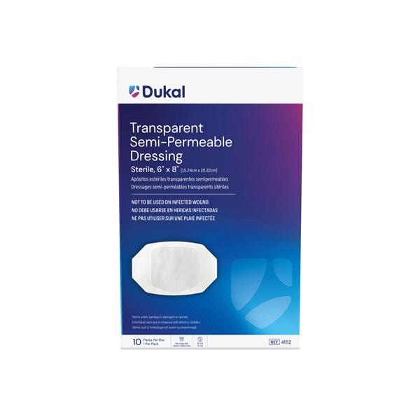 Film Dressing 6x8" Sterile Adhesive Transparent LF