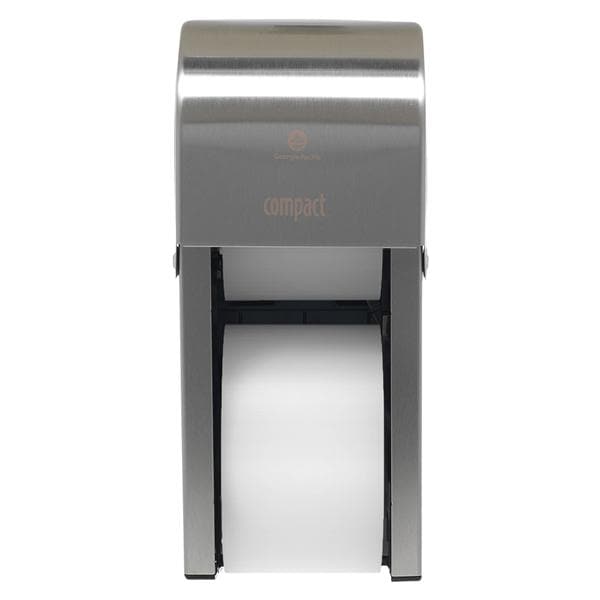 Compact Toilet Tissue Dispenser Silver Ea