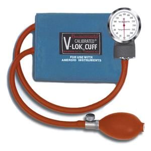 Calibrated V-Lok Aneroid Sphygmomanometer M Bl LF Thigh Dial Display Ea