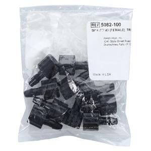 Blood Pressure Adapter Blk LF For Blood Pressure Cuff 10/Bg