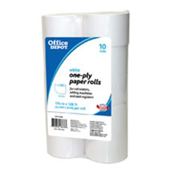 1-Ply Paper Rolls 1.75 in x 128 ft White 10/Pk product image