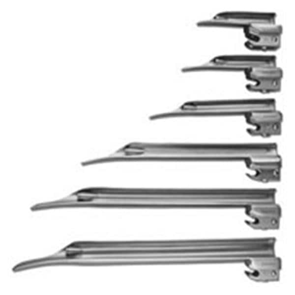 Greenline Fiber Optic Laryngoscope Blade Size 0 Newborn Miller German Profile