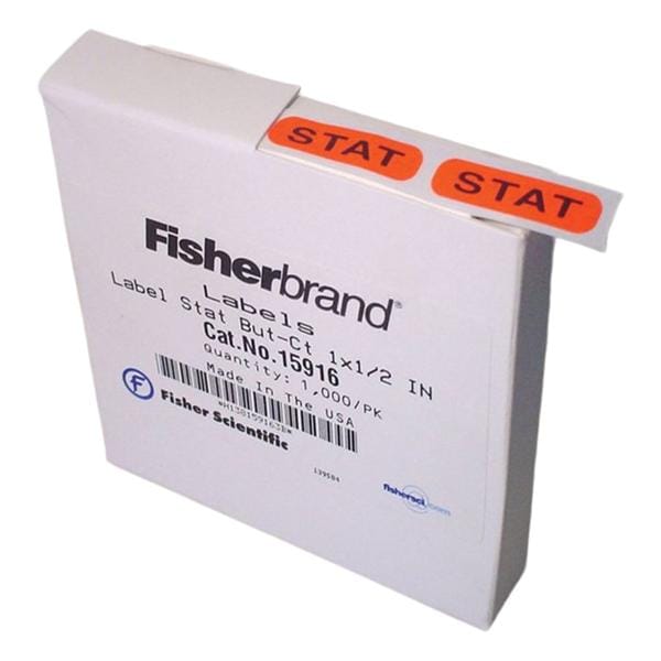 Stat Label-Red 1x1 1/2 1000/Pk 1000/Pk