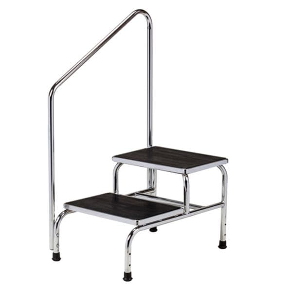 Step Stool Chrome 4 Leg Ea