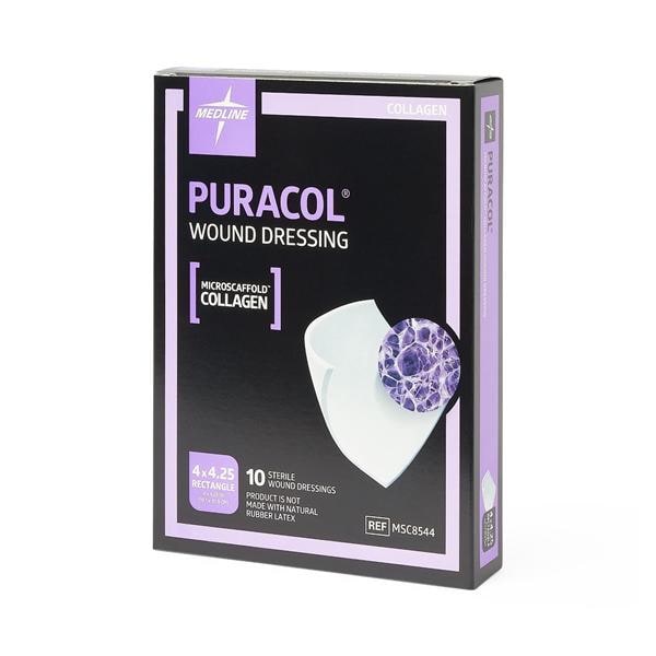 Puracol Collagen Dressing 4x4.25" Sterile Highly Absorbent LF