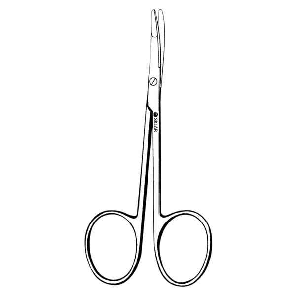 Iris Blepharosplasty Scissors Curved 4-3/4" Stainless Steel Non-Sterile Rsbl Ea
