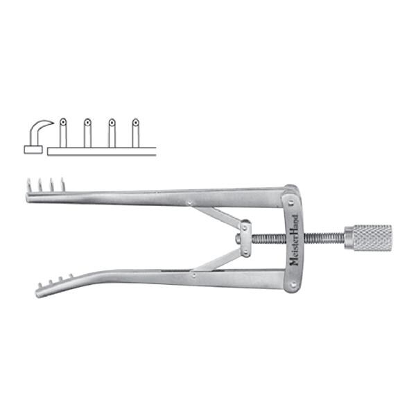Meister-Hand Alm Retractor 3-7/8" Stainless Steel Ea