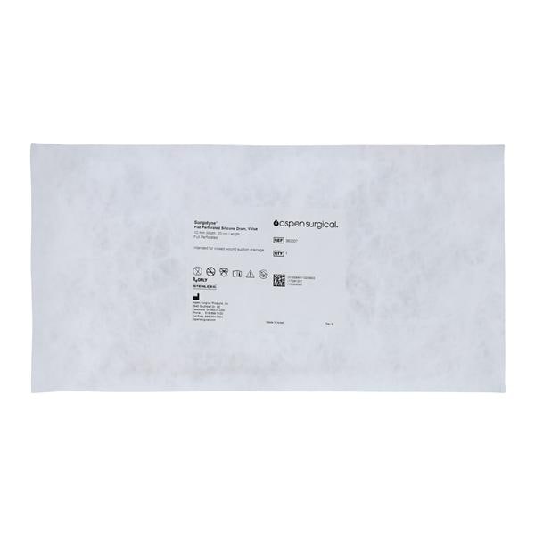 Surgidyne Silicone Wound Drain Hubless Flat Tip Full Perforated 10mmx20cm