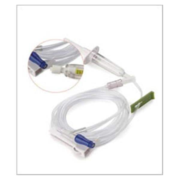 IV Administration Set Needleless 3 Bravo 24 Injection Sites 110" 10Drp 50/Ca