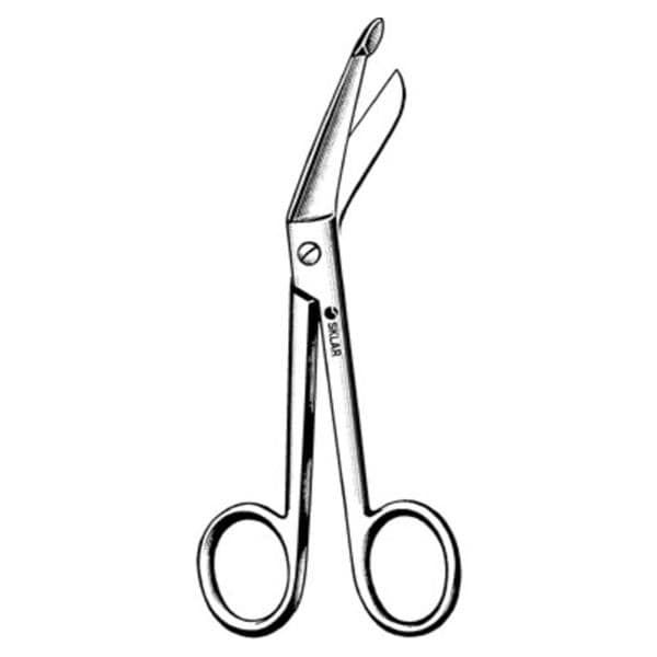 Lister Bandage Scissors Angled 7-1/4" Stainless Steel Non-Sterile Reusable Ea