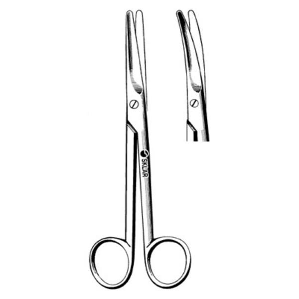 Mayo Dissecting Scissors Curved 5-1/2" Stainless Steel Non-Sterile Reusable Ea