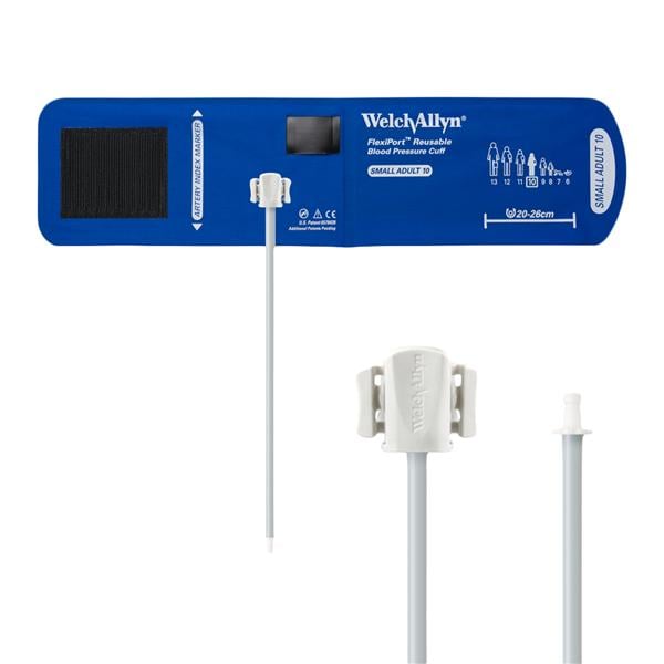 FlexiPort Blood Pressure Cuff Size 10 LtBlu LF Ea