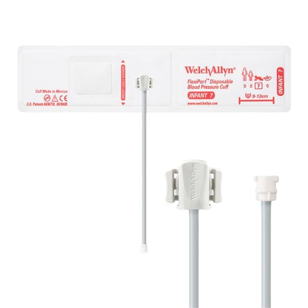 FlexiPort Blood Pressure Cuff Size 7 Wht/Orng LF 20/Pk