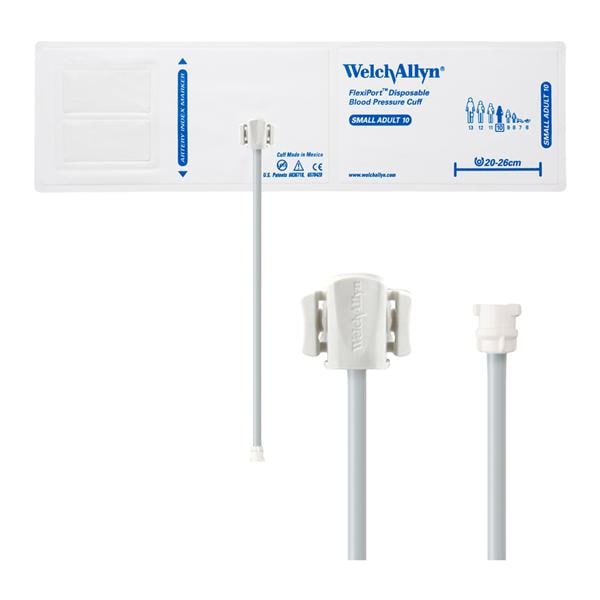 FlexiPort Blood Pressure Cuff Size 10 Wht/NvyBl LF 20/Pk