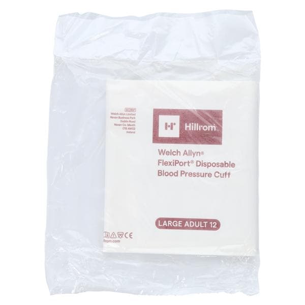 FlexiPort Blood Pressure Cuff Size 12 Wht/Burg LF 20/Ca