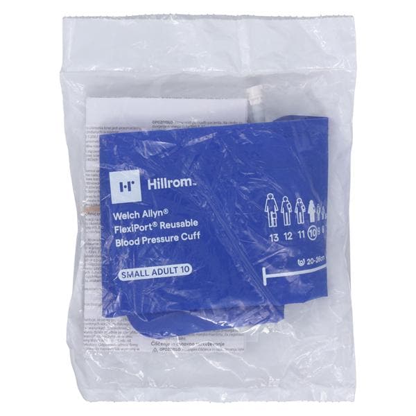 FlexiPort Blood Pressure Cuff Size 10 LtBlu LF Ea