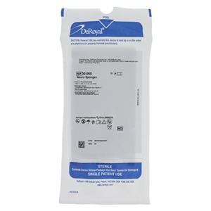 Rayon Neuro Sponge 1/2x2" Sterile Patties X-Ray Detectable Low Lint LF