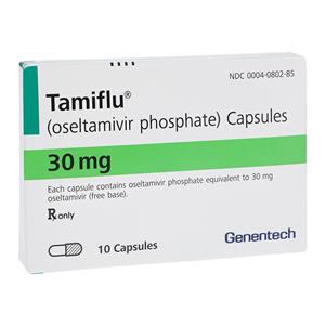 Tamiflu Capsules 30mg Blister Pack 10/Package Each