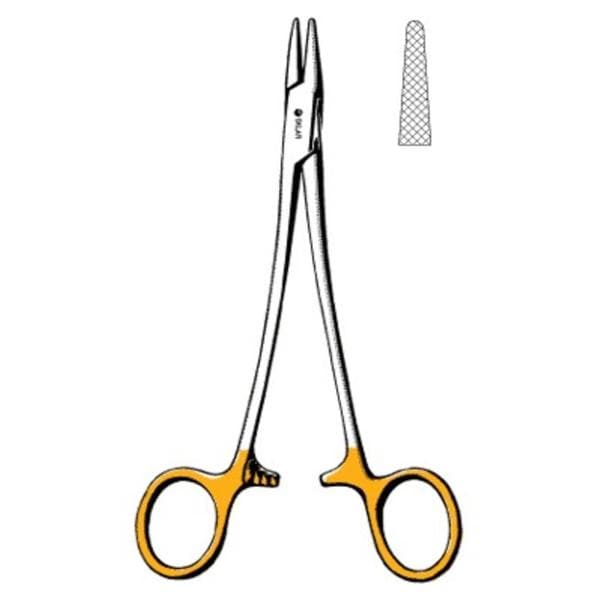 Mayo-Hegar Needle Holder Serrated Jaw 5-1/2" Tungsten Carbide Ea