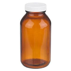General Purpose Bottle Glass Amber Screw Cap