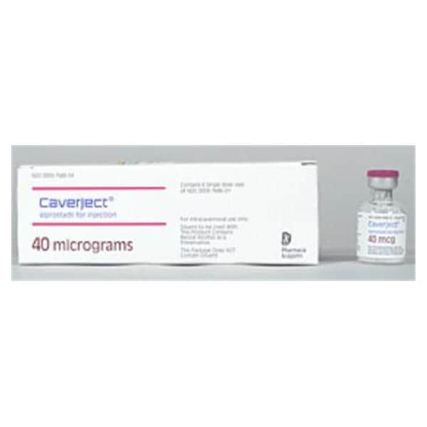 Caverject Injection 40mcg Powder SDV 6/Package