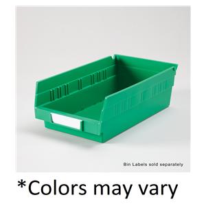 Shelf Bin Blue Polypropylene With Label Holder 11-5/8x6-5/8x4" Ea