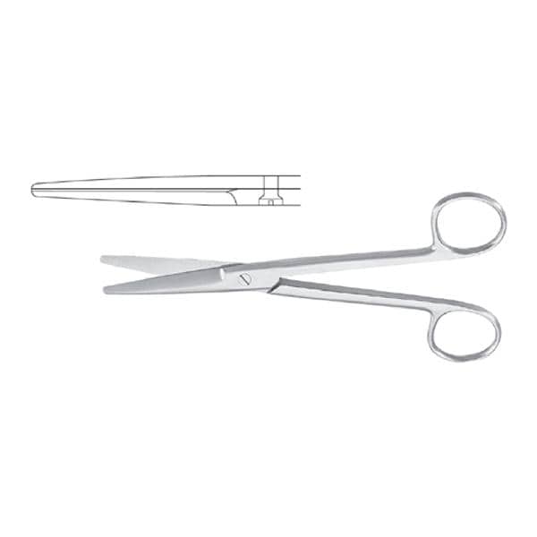 Meister-Hand Mayo Dissecting Scissors Strt 6-3/4" Stainless Steel Atoclv Rsbl Ea