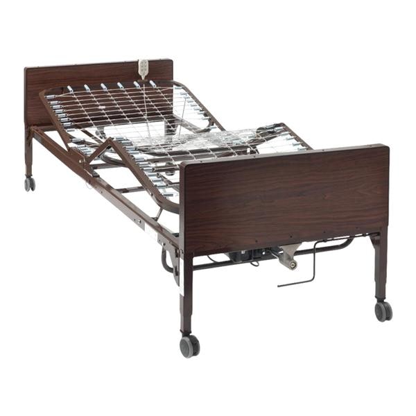 MedLite Homecare Bed Steel Full Electric With 2 Lock Caster Ea