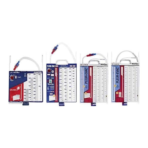 System Chest Drainage Pluer-Evac MINI Sahara Adult/Pediatric Dry Suction 6/Bx