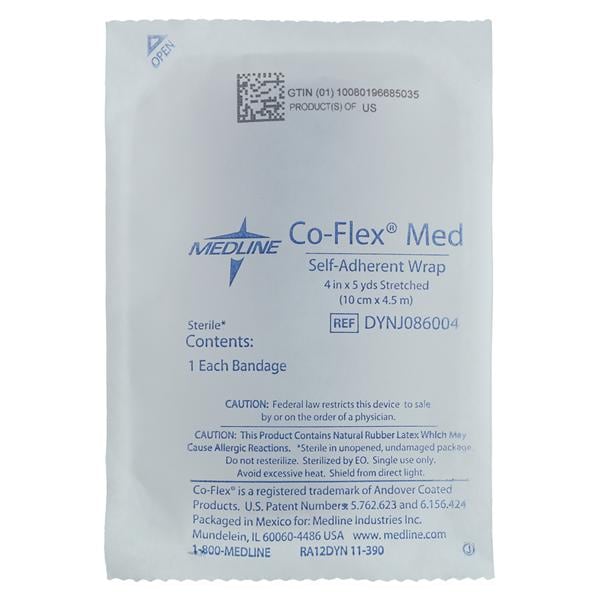 CoFlex Compression Bandage Elastic 4"x5yd Tan Sterile 20/Ca