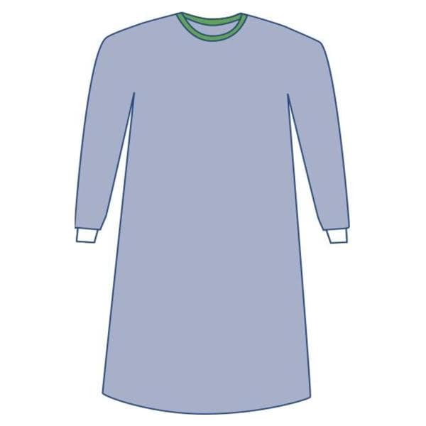 Eclipse Non Reinforced Surgical Gown AAMI Level 2 SMS Fabric 3X Large Blue 18/Ca
