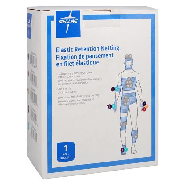 Curad Tubular Bandage Net/Elastic/Spandex/Polyester 7"x25yd White Non-Sterile Ea